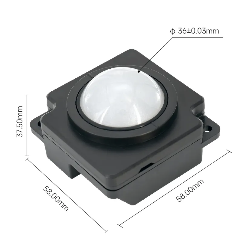D-XH-C38 High-Precision 36mm Optical Trackball Module for Embedded Diagnostic Equipment