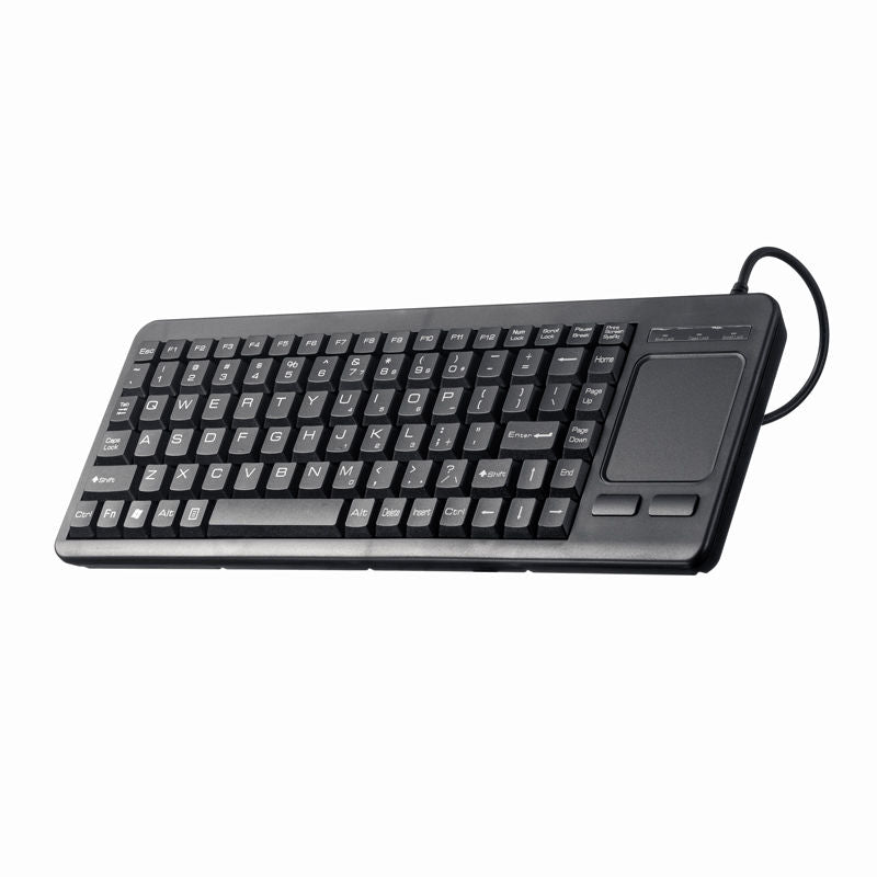 Computer Accessories USB Interface Prevent Water Splashing One-Piece Wired Touchpad Keyboard