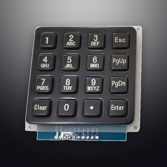 D-87158-B 16 Keys Black Mini Compact Panel Mount Metal Keypad For Password Unlock Door System