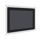 Digital display screen with white frame on a white background