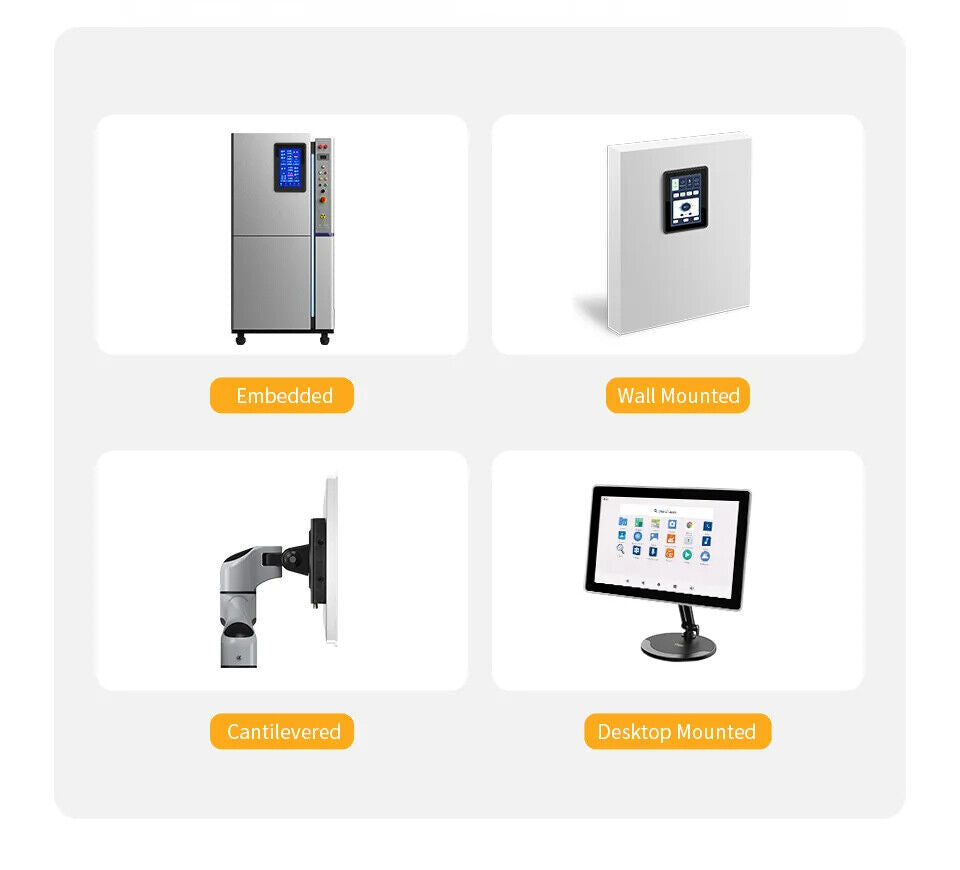 7" RK3568 2x INT SPK All in One HMI Android Panel PC, IPS, ABS Larger Frame