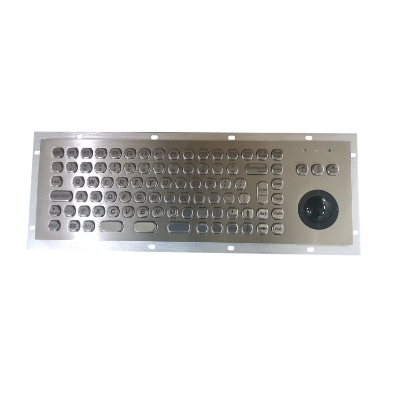 D-8610 89 Keys Industrial Keyboards With 36mm Resin Trackball