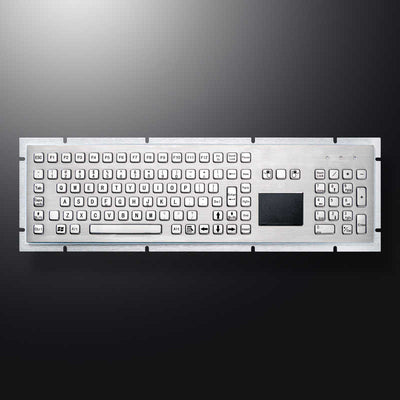 D-8605T 106 Keys All-In-One Industrial Metal Kiosk Full Size Stainless Steel Touchpad Keyboard With Numeric Keypad
