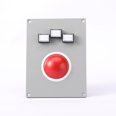 D-5307 Panel Mount Industrial Embedded 60mm Diameter Trackball With P16LMT2-1ab DECA Reset Button Switch T2 Rectangle