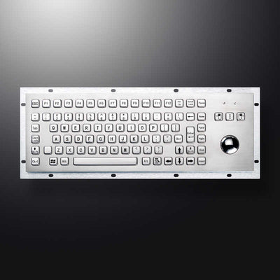 D-8606G IP65 Metal Industrial Keyboards With Trackball Stainless Steel USB Rugged Keyboard For Self Service Kiosk