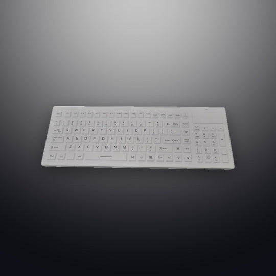 IP66 Waterproof 2.4 GHz Clinical Wireless Silicone Medical Keyboard With Number Keys.