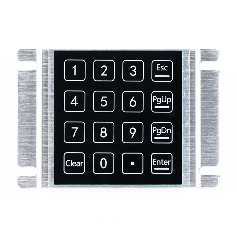 D-2201 16 Keys Waterproof And Dustproof Induction Keyboard Panel Mount Capacitive Touch Keypad For Parcel Locker Access Control