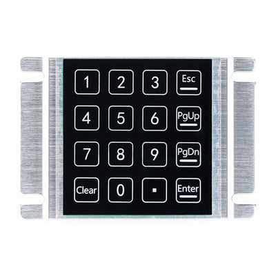 D-2201 16 Keys Waterproof And Dustproof Induction Keyboard Panel Mount Capacitive Touch Keypad For Parcel Locker Access Control