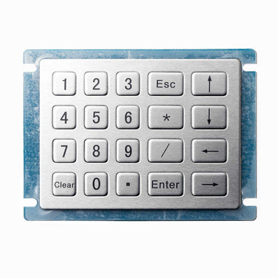 D-8210 4*5 20 keys waterproof IP54 Industrial Metal keypads stainless steel keypads for kiosk