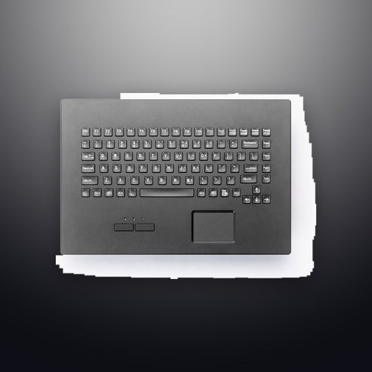 D-5602 Waterproof Dustproof CNC Aluminum Machining Rugged Metal Keyboard With Touchpad For Vehicle System