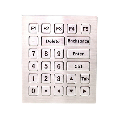 D-8223-1-BG 26 Keys Rugged Metal Keypad With Backlight For Industrial Control Equipment