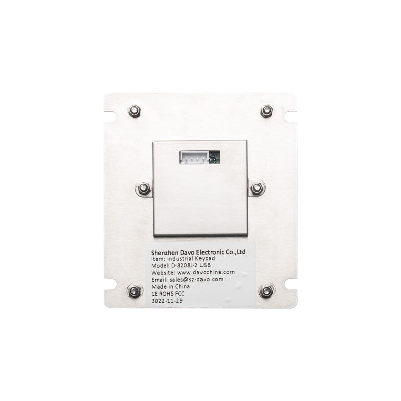 D-8208J-2-MW IP66 Waterproof 12 Keys Metal Keypad With Braille For Parcel Locker