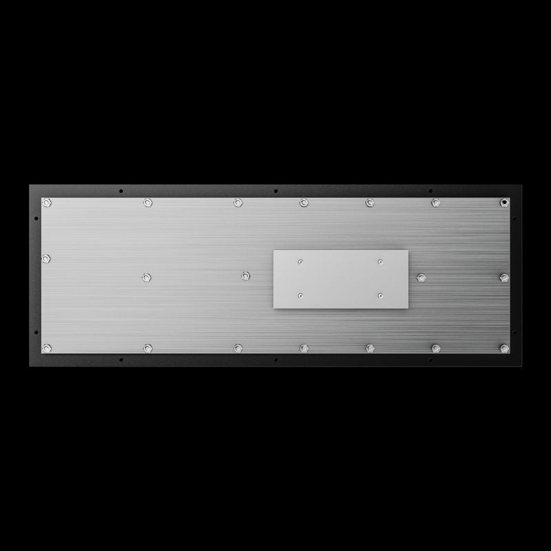 D-8625A-B 103 Keys Front Panel Mount Industrial Metal Keyboard with Number Keypad In Black