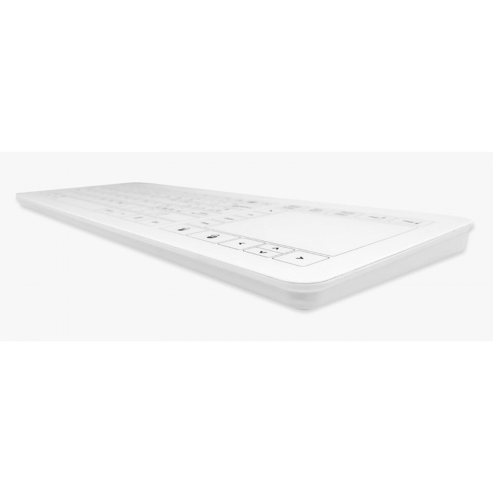 Wired Medical Glass Keyboard With Touchpad USB interface