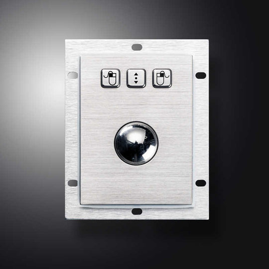 D-8302 Embedded Mechanical Trackball Mouse USB PS2 Panel Mount 38mm Metal Rollerball Industrial Pointing Device