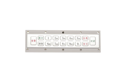 D-89172-S 16 Key IP65 Waterproof Metal Keypad Used for Mine Intrinsically Safe Wireless Base Station