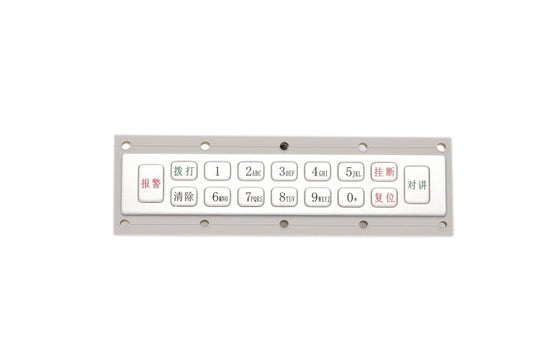 D-89172-S 16 Key IP65 Waterproof Metal Keypad Used for Mine Intrinsically Safe Wireless Base Station