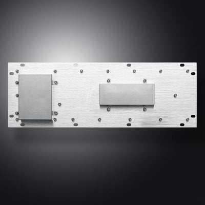 D-8635G-M USB Interface Rear Panel Mount Industrial Metal Braille Stainless Steel Keyboard With Trackball For Self-service Kiosk