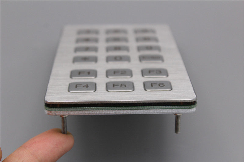 D-8909 18 Keys Rugged Vandal Proof Metal Industrial Numeric Keypad