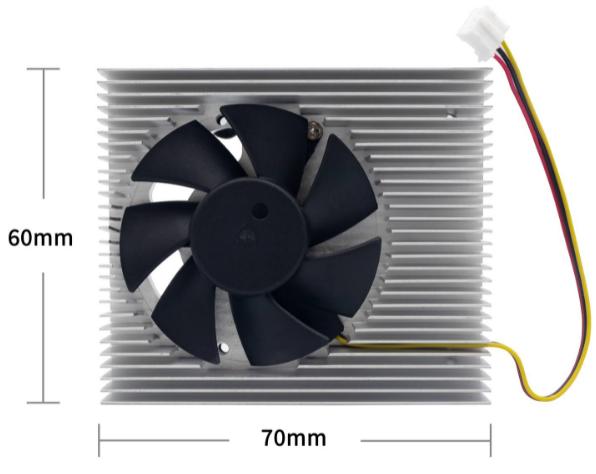 Banana Pi B01.617 Aluminium Heatsink for BPI-R3 (70x60x13.5mm) – 1