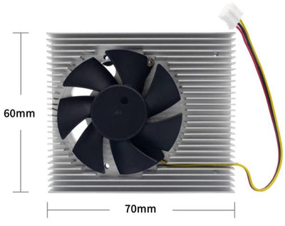Banana Pi B01.617 Aluminium Heatsink for BPI-R3 (70x60x13.5mm) – 1