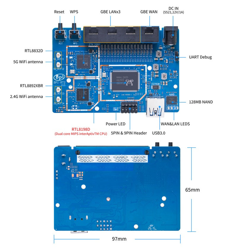 Banana Pi BPI-RT2 Router Board – 1
