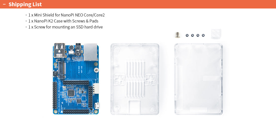 Mini Shield for NanoPi NEO Core/Core2