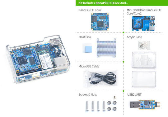NEO Core Starter Kit – 512MB RAM | Allwinner H3 NanoPi NEO Core