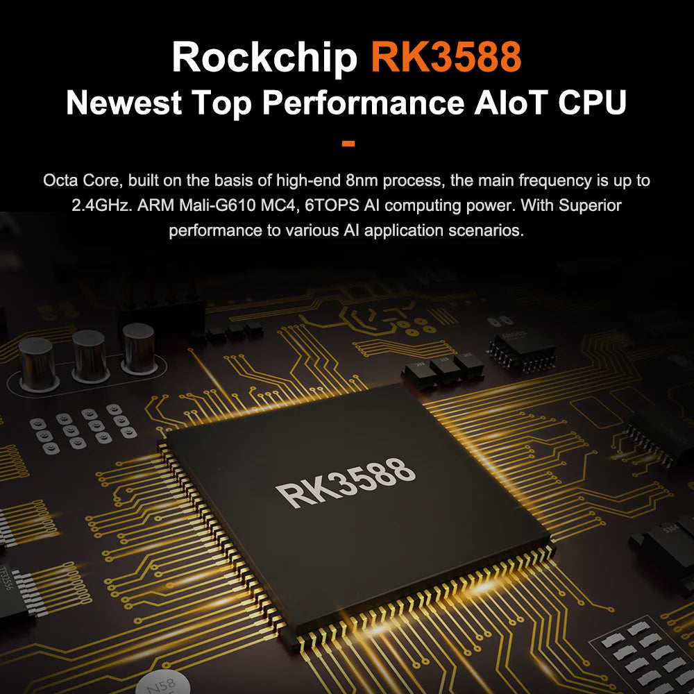 RK3588 open frame HMI mainboard IO layout