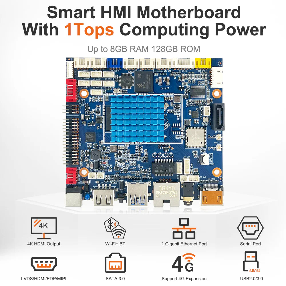 7″ Open Frame Android Panel PC RK3566 – Industrial Embedded Display Platform | H-3566