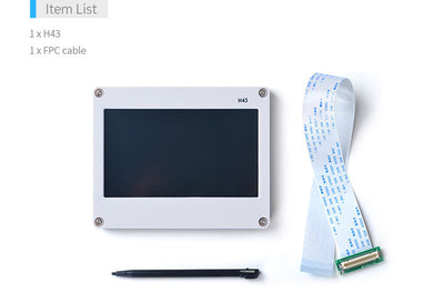 H43 4.3″ LCD Display | Resistive Touch | 480×272 | RGB Interface | One-Wire Backlight