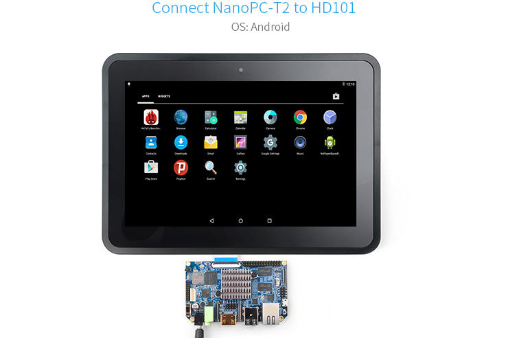 Friendly Elec 10.1 inch Capacitive Touch Screen LCD 1280x800