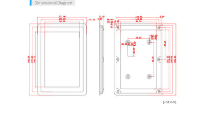 HD702E 7" eDP LCD Display with Capacitive Touch- 800×1280 Resolution
