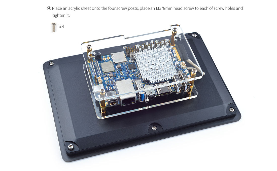 HD702E 7" eDP LCD Display with Capacitive Touch- 800×1280 Resolution