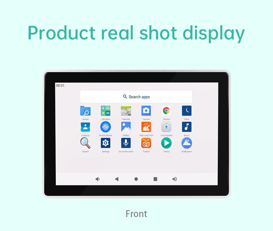 7" RK3576S All in One HMI Android Panel PC, IPS, AL Frame