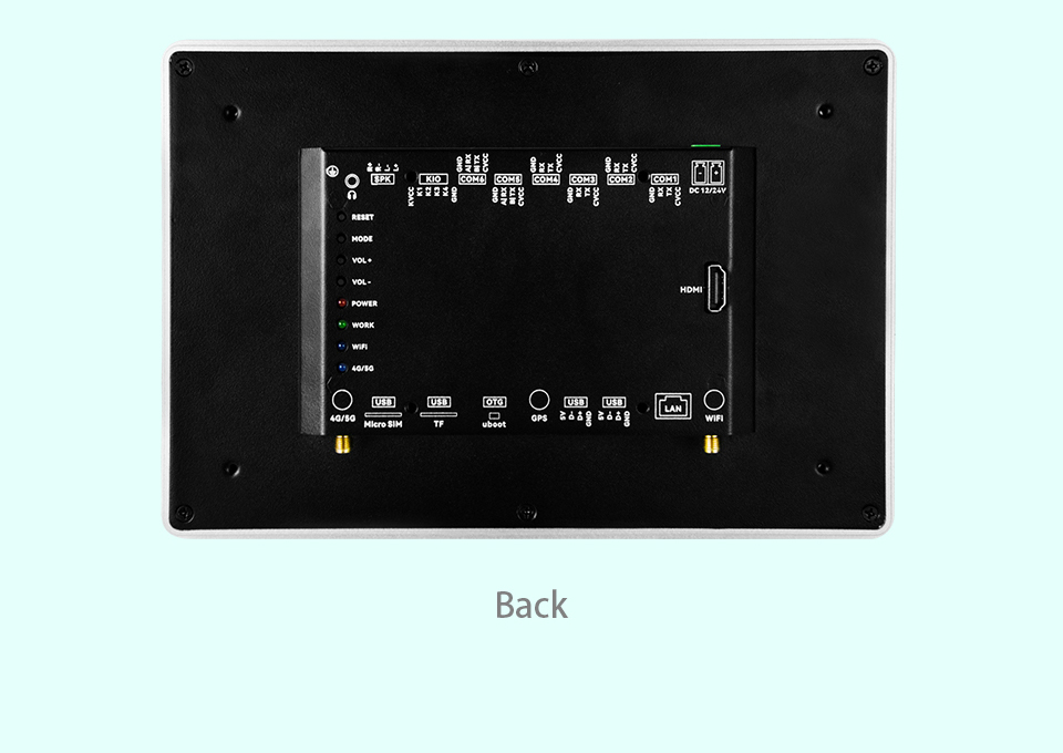 10.1" RK3288 All in One HMI Android Panel PC, IPS, AL Frame