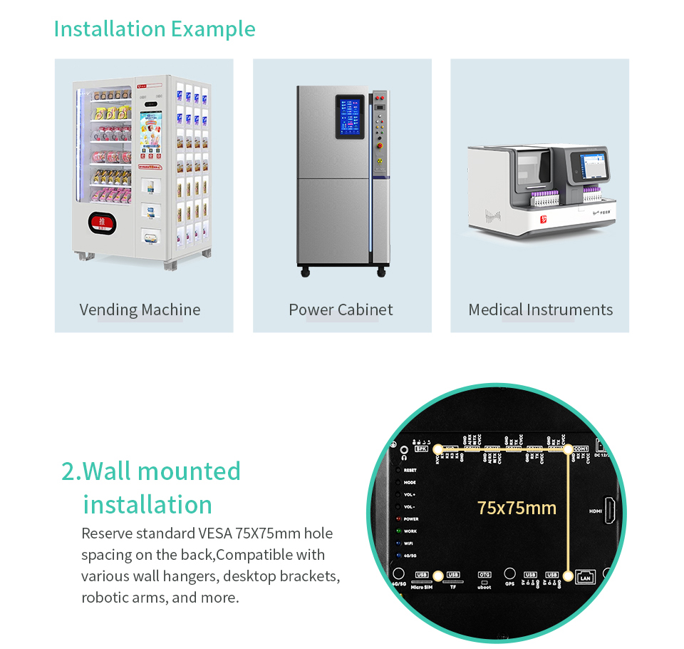 7" A133P All in One HMI Android Panel PC, IPS, AL Frame