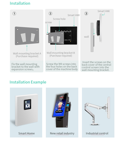 7" A133P All in One HMI Android Panel PC, IPS, AL Frame