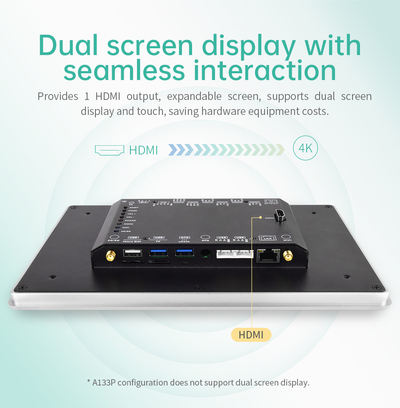 10.1" A133P All in One HMI Android Panel PC, IPS, AL Frame