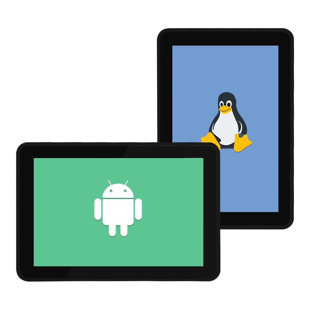 10.1" RK3568 All in One HMI Android Panel PC, IPS, ABS Frame