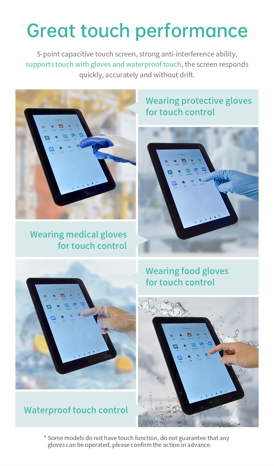 7" A133P All in One HMI Android Panel PC, IPS, ABS Frame