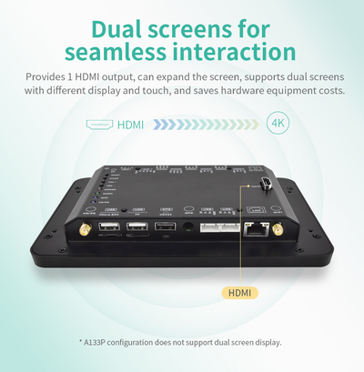 7" RK3576S All in One HMI Android Panel PC, IPS, ABS Frame