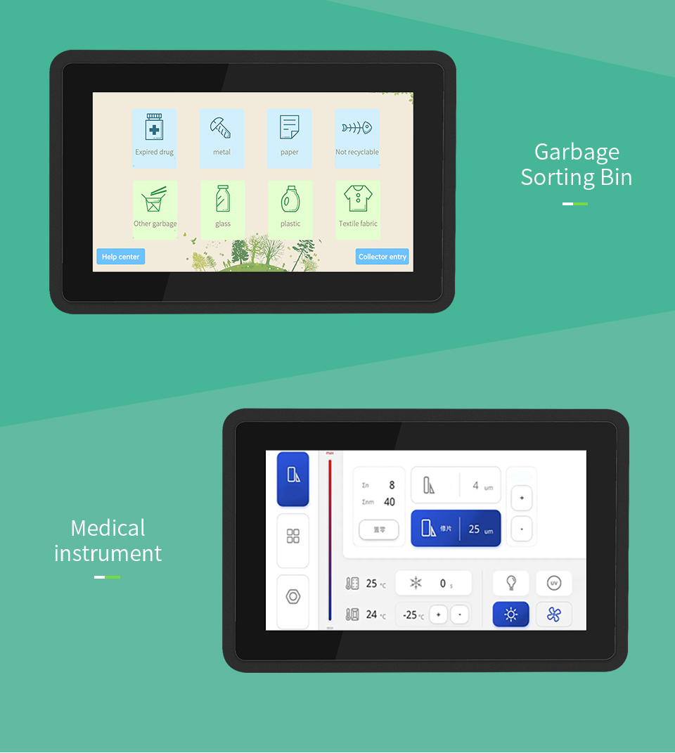 7" A133P All in One HMI Android Panel PC, IPS, ABS Frame