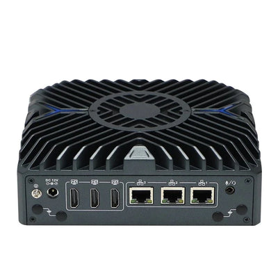 Intel Core i3-1215U Fanless Aluminum Industrial Mini PC – DDR5, 3× LAN, 2× COM
