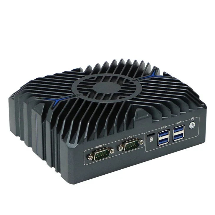 Intel Core i3-1215U Fanless Aluminum Industrial Mini PC – DDR5, 3× LAN, 2× COM