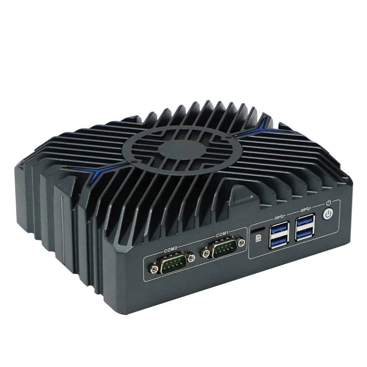 Intel Core i3-1215U Fanless Aluminum Industrial Mini PC – DDR5, 3× LAN, 2× COM
