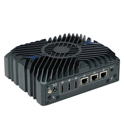 Intel Core i3-1215U Fanless Aluminum Industrial Mini PC – DDR5, 3× LAN, 2× COM