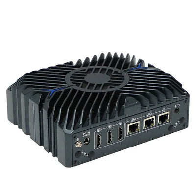 Intel Core i3-1215U Fanless Aluminum Industrial Mini PC – DDR5, 3× LAN, 2× COM