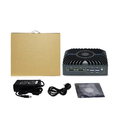 Intel Core i3-1215U Fanless Aluminum Industrial Mini PC – DDR5, 3× LAN, 2× COM