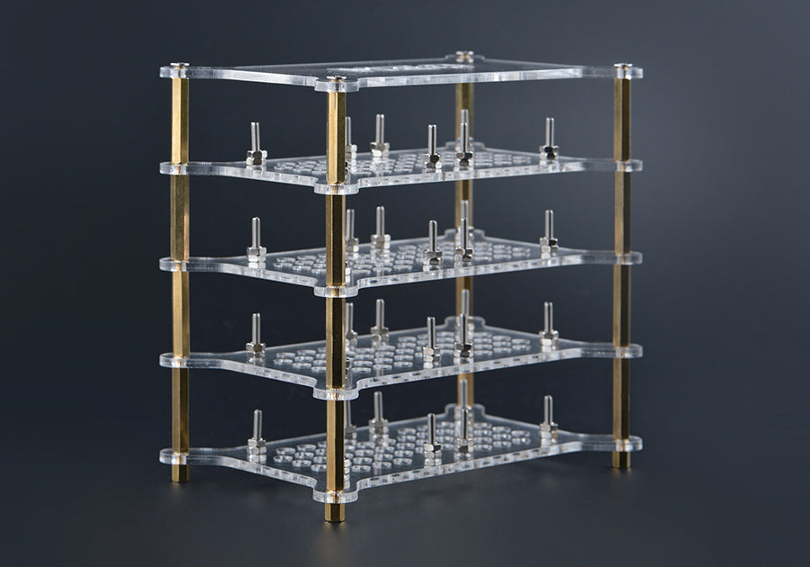 4-Layer Dual Stack Acrylic Case for Cluster DIY - NanoPi & NanoPC Compatible